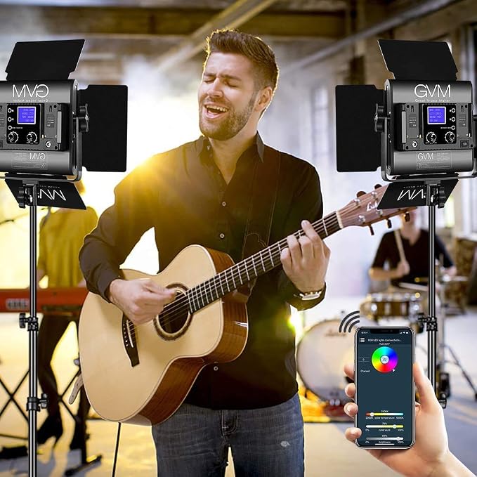 GVM 800D RGB Led Video Light, 40W Photography Lighting Led Panel Light - Image 2