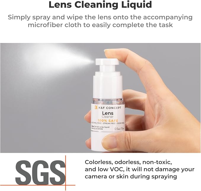 K&F CONCEPT 15-in-1 Camera Lens Cleaning Kit - Image 4