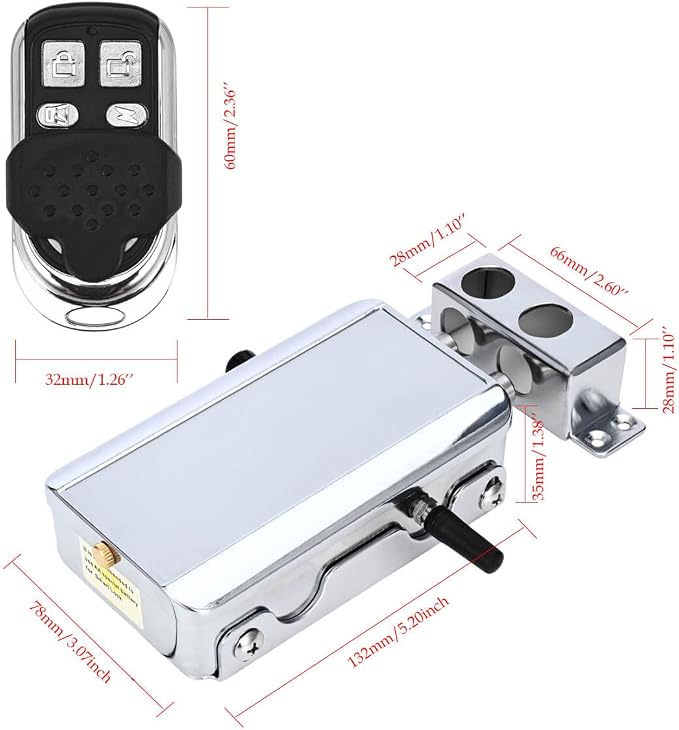 Electronic Deadbolt, Remote Control Anti-Theft Home Security Keyless Smart - Image 2
