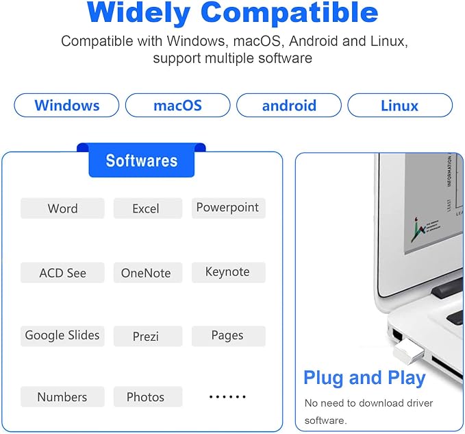 Norwii N26 Wireless Presentation Clicker, Presentation Remote, PowerPoint - Image 7
