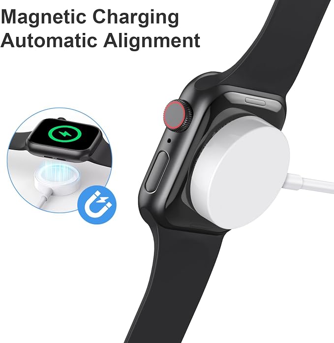 Fast Charger for Apple Watch Charger, Magnetic iWatch Charger to USB A Cable - Image 6