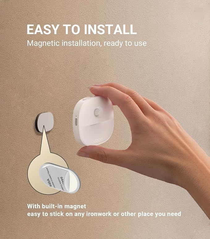 Lyridz Rechargeable Night Light, Motion Sensor Battery Nightlights, Mini - Image 8