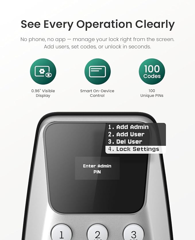 DESLOC C100 Keyless Entry Door Lock - Image 9
