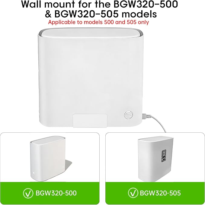 Metal Wall Mount for AT&T Fiber BGW320+Power Bricks Mount Holder Kit, Designed - Image 6