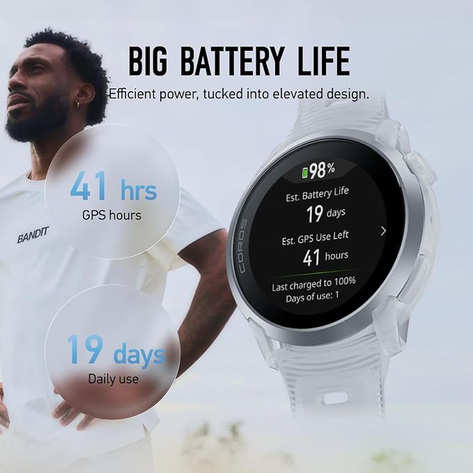 COROS PACE 4 Ultralight Sport GPS Watch, 1.2" AMOLED Touchscreen, 19 Days of - Image 4