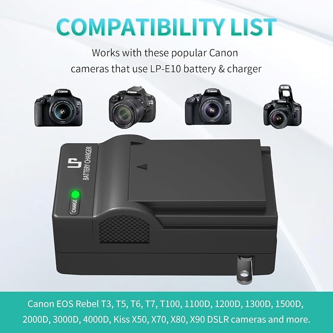 LP LP-E10 Battery Charger Pack, Compatible - Image 4