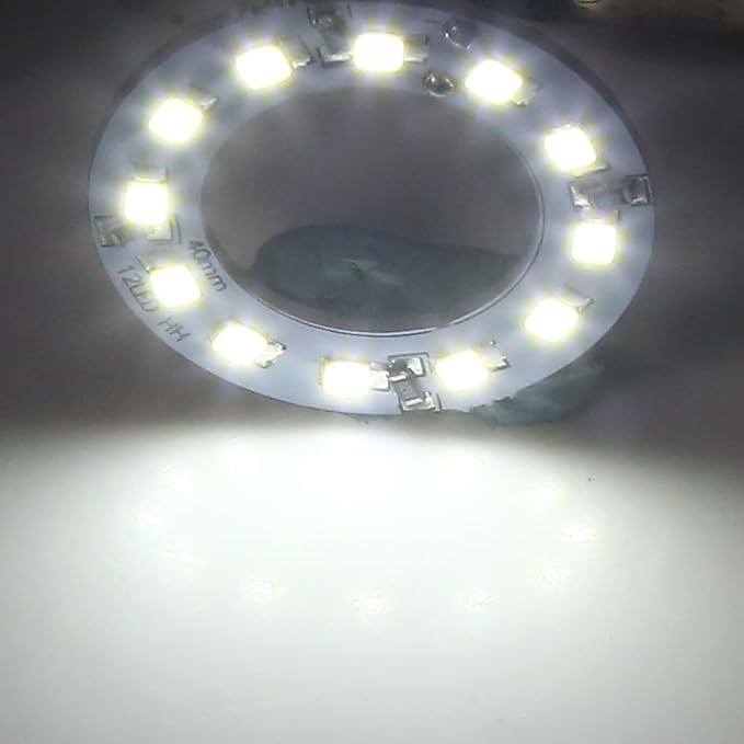 uxcell 4pcs 12V White 40mm 12 Surface Mount Device LED Ring Light - Image 3