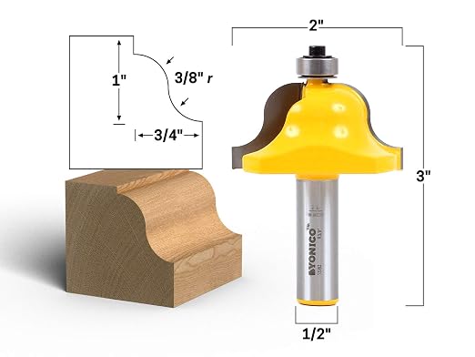 YONICO Router Bits Edge Forming Roman Ogee 3/4-Inch 1/2-Inch Shank 13982 - Image 2