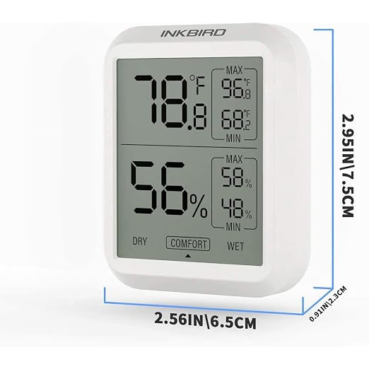 Inkbird ITH-20 Digital Thermometer Indoor Hygrometer Room Thermometer Humidity - Image 4