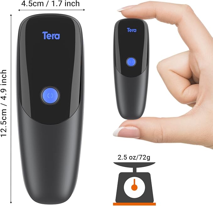 Tera Pro Extreme Performance Wireless 1D 2D QR Barcode Scanner Mini Portable - Image 4