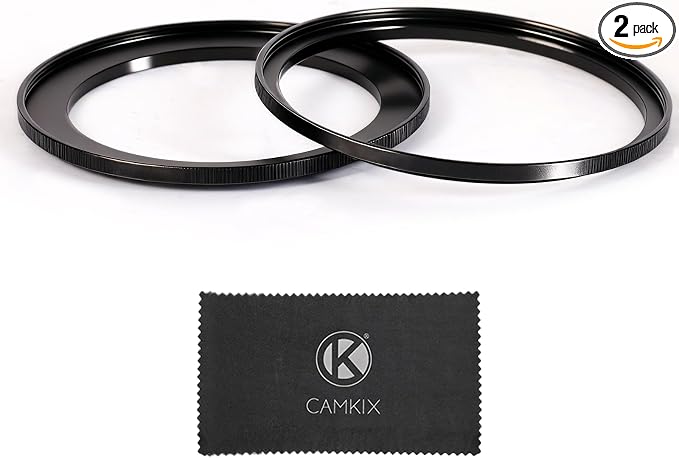 Camkix 77-82mm Step-Up Filter Ring Adapter, 77mm to 82mm by CamKix