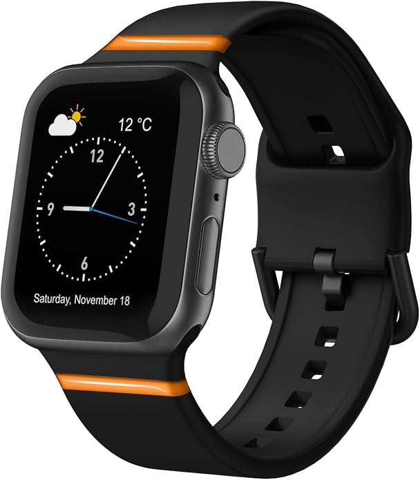 Sport Band Compatible with Apple Watch Bands 49mm 46mm 45mm 44mm 42mm 41mm 40mm by Recoppa