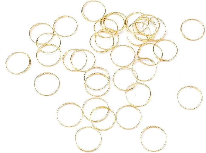 500PCS Stainless Steel Bright Gold Chandelier Split Rings, 0.51inch Diameter - Image 4