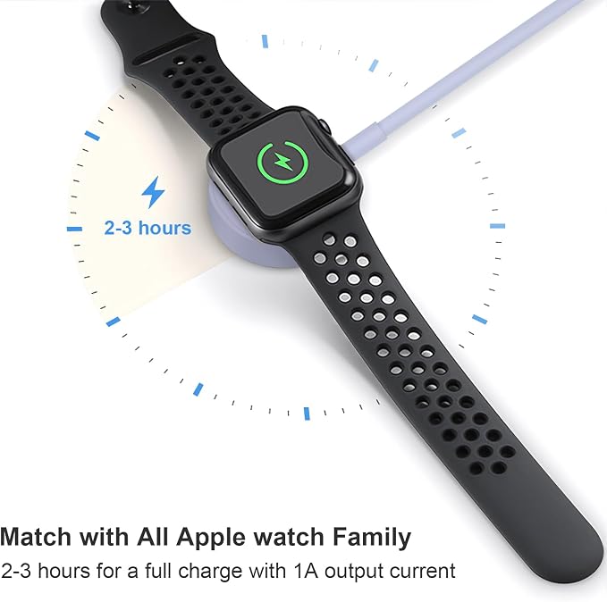 Fast Charger for Apple Watch Charger, Magnetic iWatch Charger to USB A Cable - Image 7