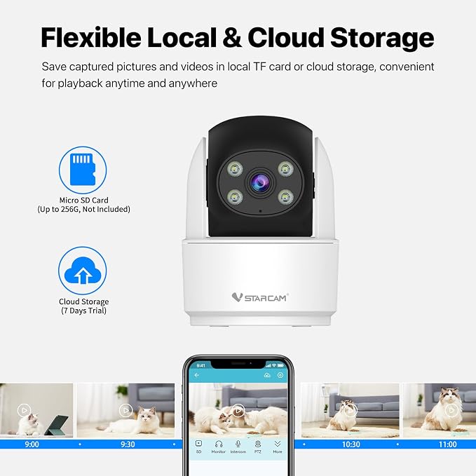 VSTARCAM 3MP Indoor Security Camera, 2.4G WiFi Cameras - Image 7