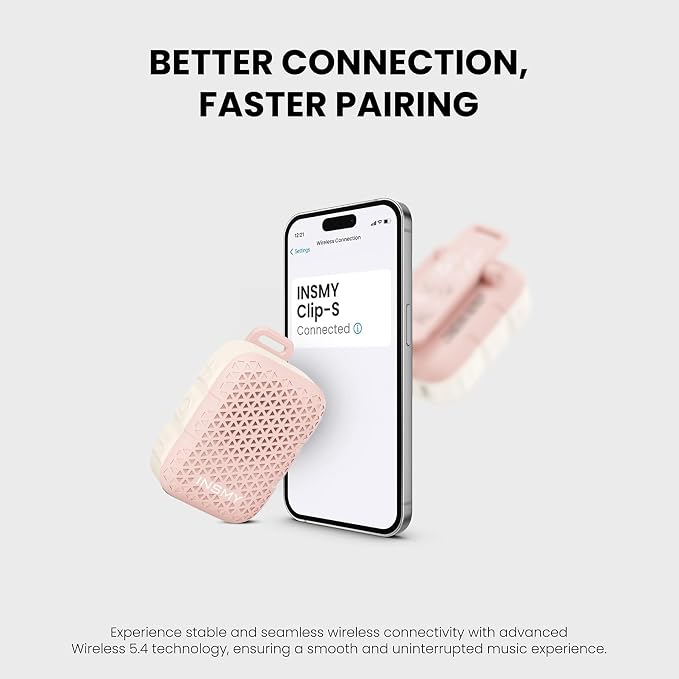 INSMY Wearable Bluetooth Speakers, IP67 Waterproof, Clip-On Portable Small - Image 8