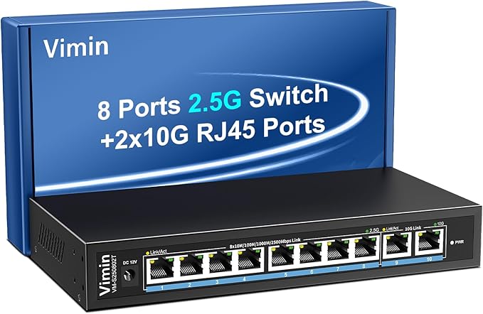 10-Port 10G/2.5G Ethernet Switch by Vimin