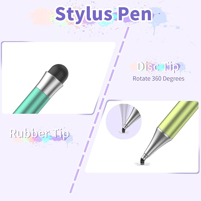 Stylus Pens for Touch Screens, Round Disk Tip Stylus Pen for iPad Compatible - Image 4
