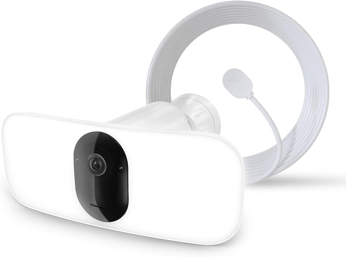 Arlo Pro 3 Floodlight Camera + Outdoor Charging Cable | Home Security Camera by Arlo