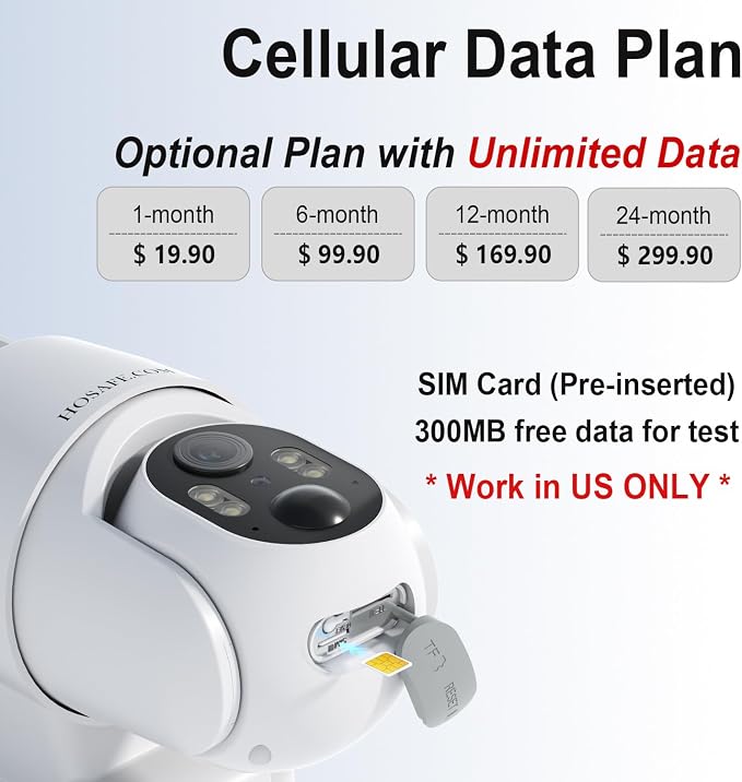 4G LTE Cellular Security Camera No Internet Needed, 2K Solar No wifi Security - Image 9