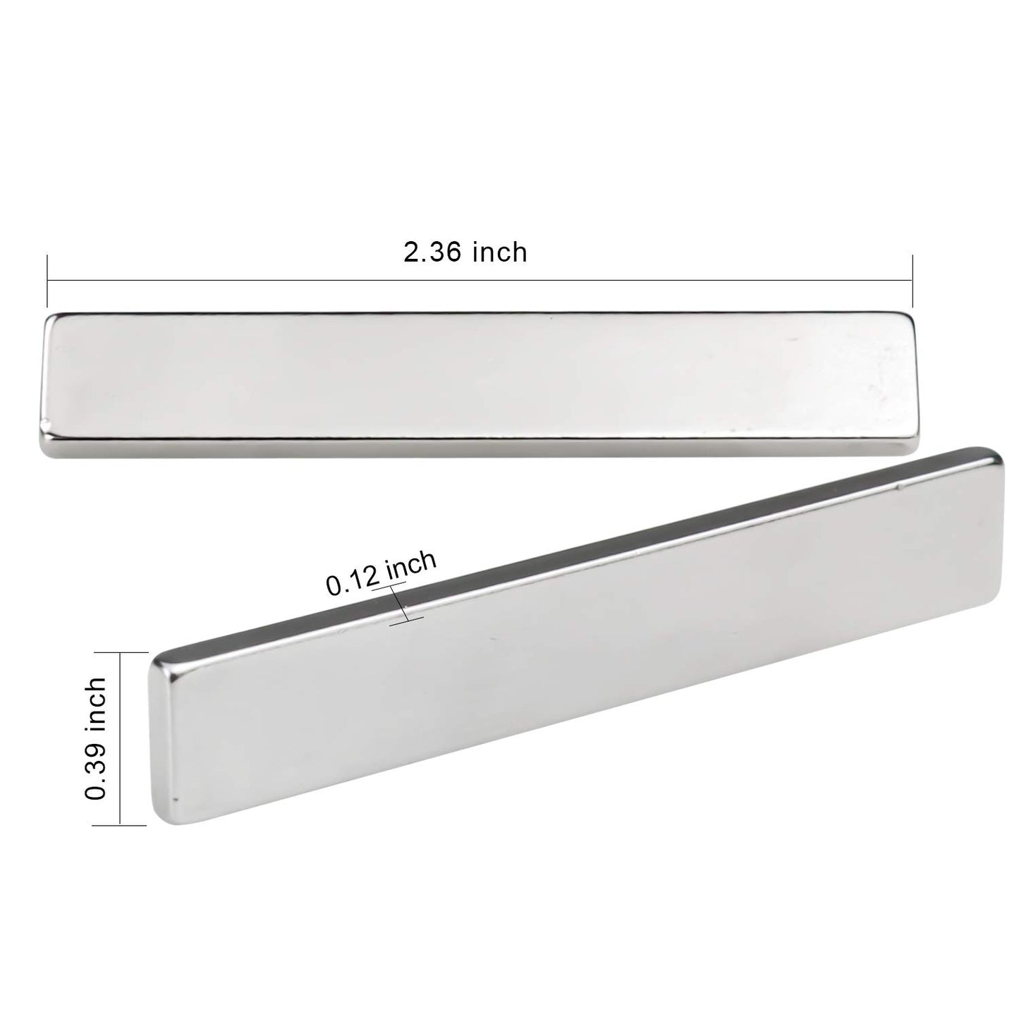 LOVIMAG Powerful Neodymium Bar Magnets, Rare-Earth Metal Neodymium Magnet - 60 x 10 x 3 mm, Pack of 30