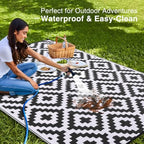 OLANLY Outdoor Rug 9x18 ft Waterproof Reversible Mat - Image 3
