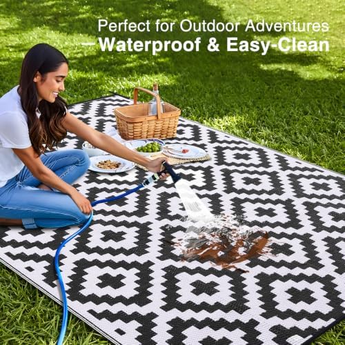 OLANLY Outdoor Rug 9x18 ft Waterproof Reversible Mat - Image 3