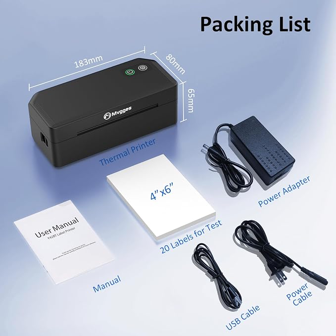 Mvgges Shipping Label Printer, Compatible - Image 8