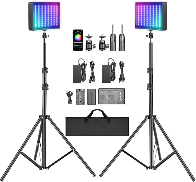 NEEWER 2 Pack RGB Video Light by Neewer