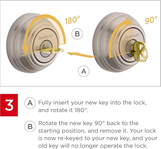 Kwikset 991 Tustin Entry Lever and Single Cylinder Deadbolt Combo Pack - Image 9