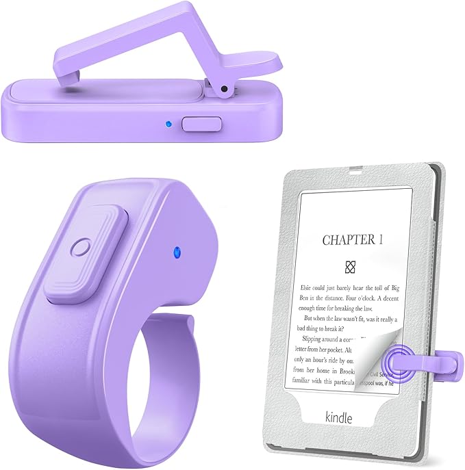 Page Turner Ring for Kindle, Remote Control for iPhone iPad Android Tablets by JIMZOO