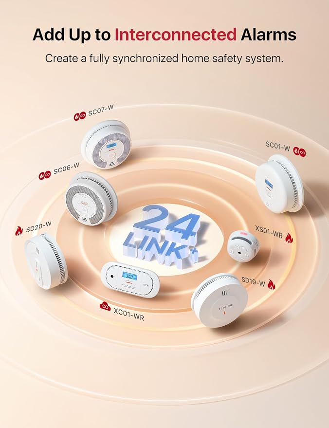 X-Sense Wireless Interconnected Combination Smoke & CO Alarm - Image 6