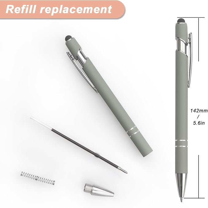 Bribobo Ballpoint Pen 2-in-1 Stylus Retractable Ballpoint Pen - Image 2