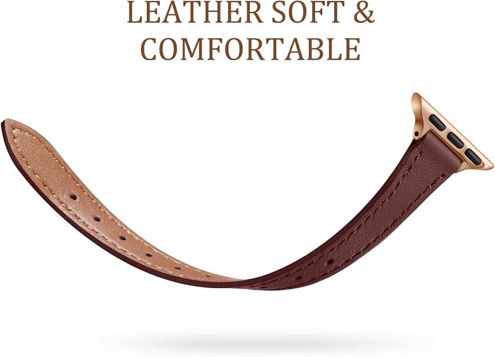 Charlam Slim Leather Band Compatible - Image 3