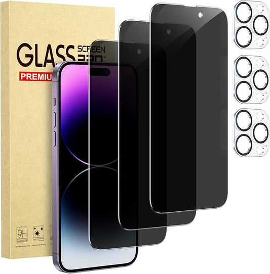 3 Pack Privacy Screen Protector by Cutebe