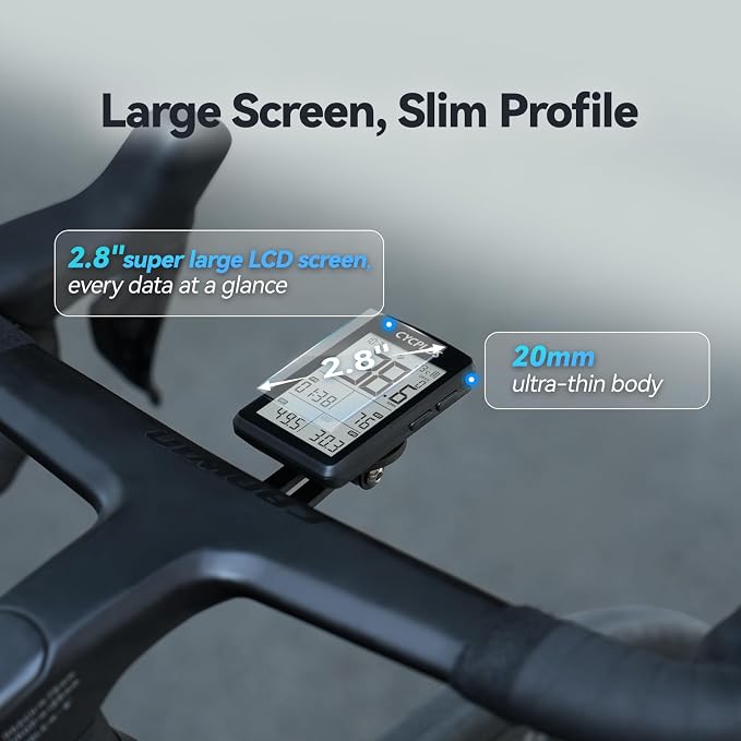 CYCPLUS Bike Computer GPS Wireless, ANT+ Cycling Computer GPS - Image 2