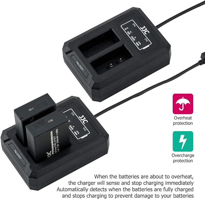 JJC LP-E17 Battery Charger USB Dual Slot - Image 6