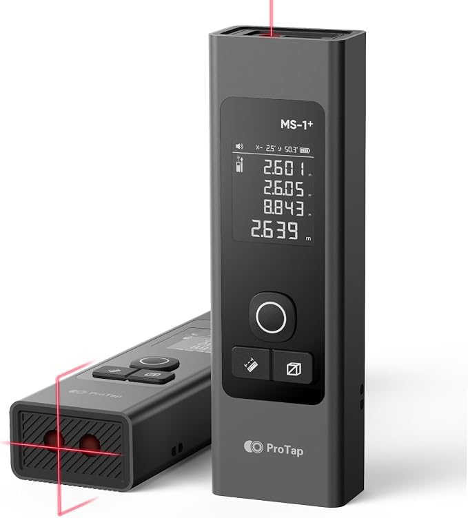 2-in-1 Laser Measure & Line Laser 196 FT by ProTap