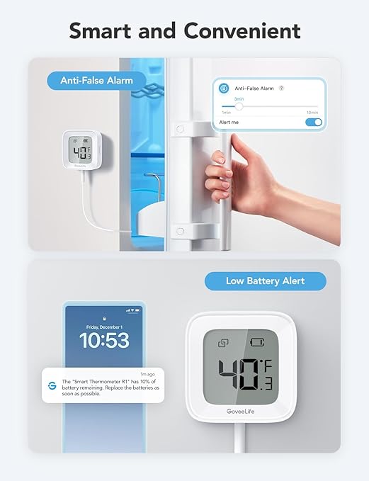 GoveeLife WiFi Refrigerator Thermometer - Image 8