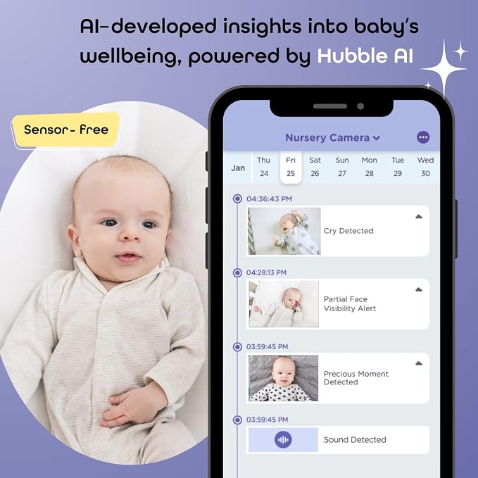 Hubble Connected AI Vision 5-in-1 2K UHD Baby Monitor - Image 5