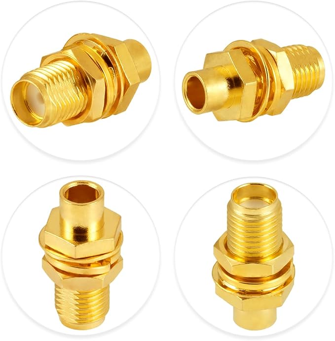 10 PCS SMA Connectors SMA Female Bulkhead Solder Connector - Image 5