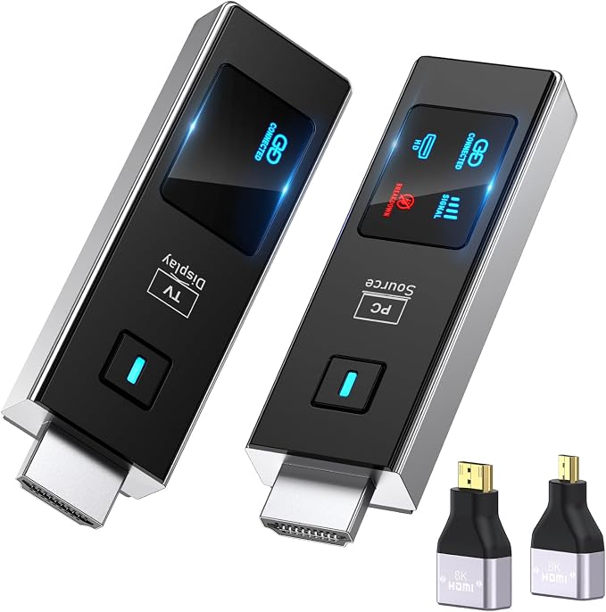 2026 New Wireless HDMI Transmitter and Receiver, 360FT/110M Extender 4K Decode by HSJINHONG