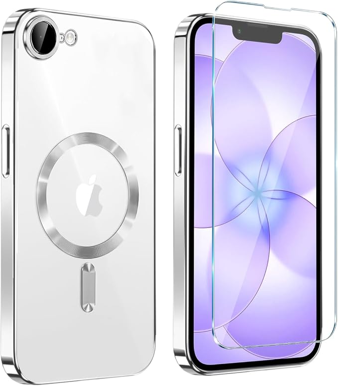 Magnetic Glossy Case for iPhone 17e, iPhone17e/16e Phone Case Slim Clear Luxury by Unknown