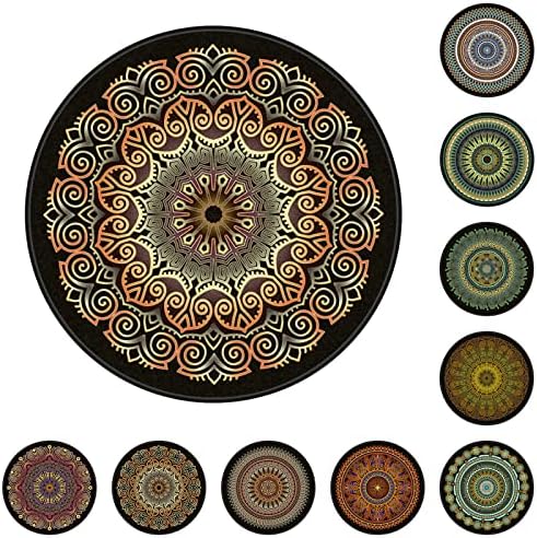 Chair Mat for Hardwood Floor Anti-Slip Floor Protector Round Gaming Computer - Image 2