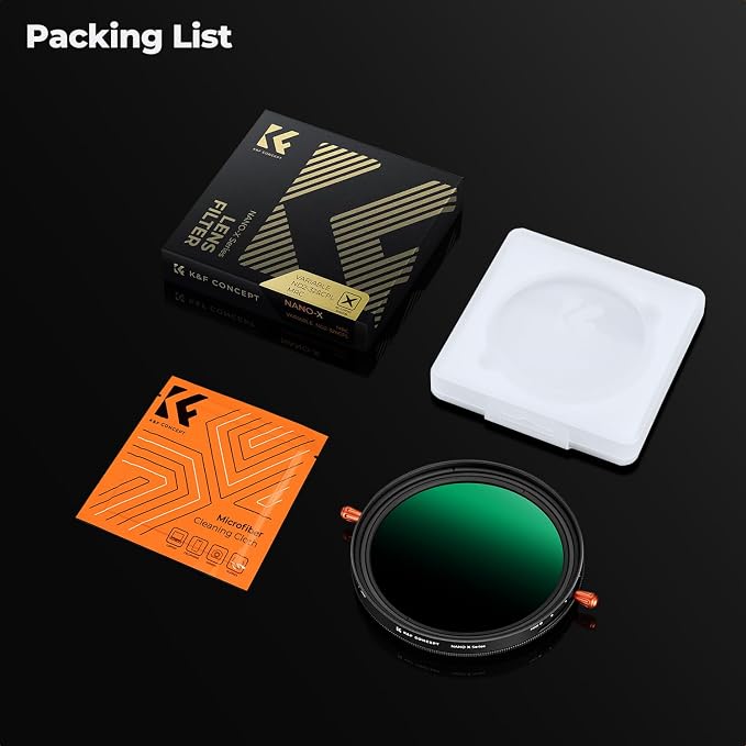 K&F CONCEPT 82mm Variable Fader ND2-ND32 ND Filter and CPL Circular Polarizing - Image 7