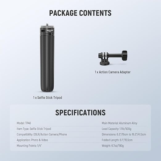 NEEWER Basic Selfie Stick Tripod - Image 8