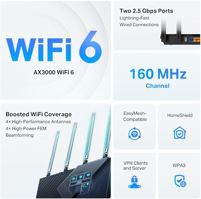 TP-Link AX3000 WiFi 6 Router - Image 2