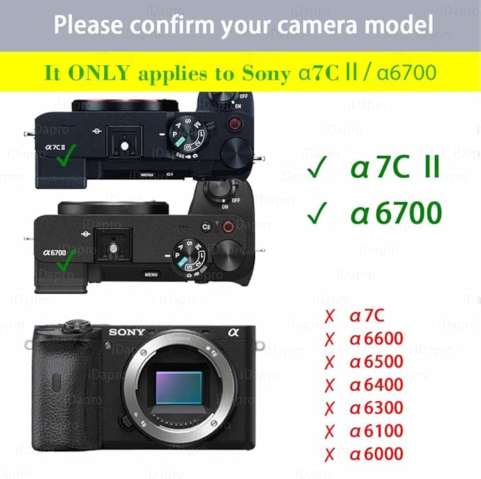 iDaPro Screen Protector for Sony Alpha A6700 A7C II 7C II A7CII / 6700 ZV-E1 - Image 2