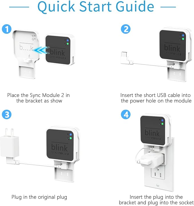 Outlet Wall Mount for Blink Sync Module 2, Mount Bracket Holder for Blink - Image 6