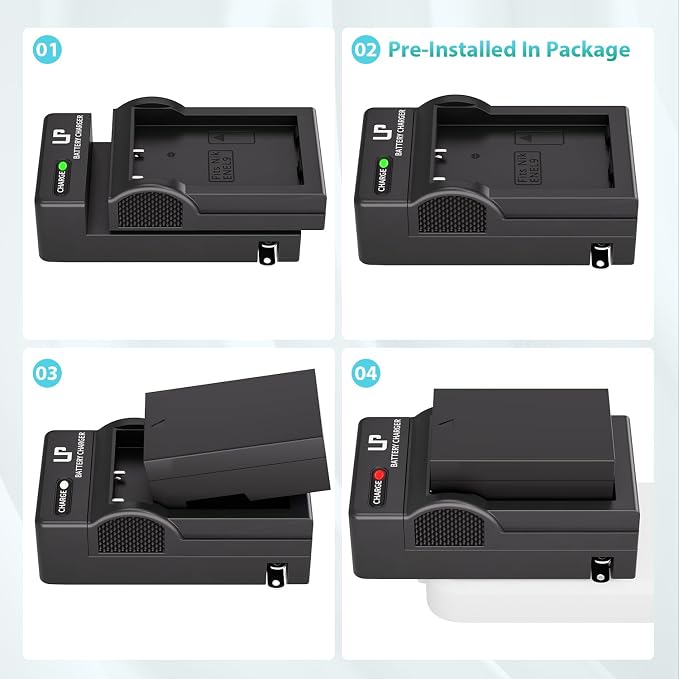 EN-EL9 EN EL9a Battery Charger Pack, LP Charger Pack Compatible - Image 9